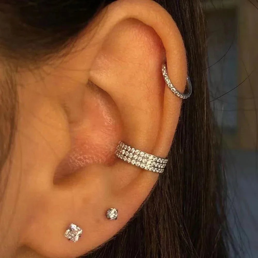 F136 Titanium piercing ZC Nose Rings Women Hinged Segment Septum Clicker Daith Earrings Hoop Cartilage Tragus Piercing Jewelry