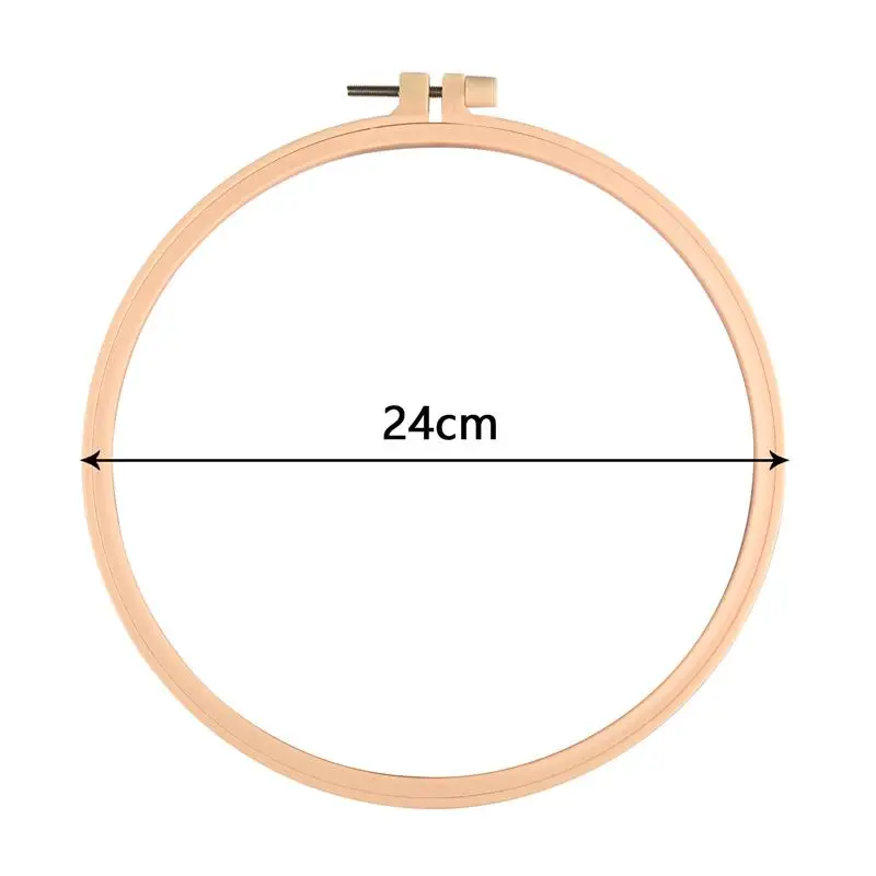 Sewing Tool Round Wooden Color Embroidery Hoops Frame Set Plastic Embroidery Hoop Rings For DIY Cross Stitch Needle Craft Tool needle arts and crafts Needle Arts & Craft