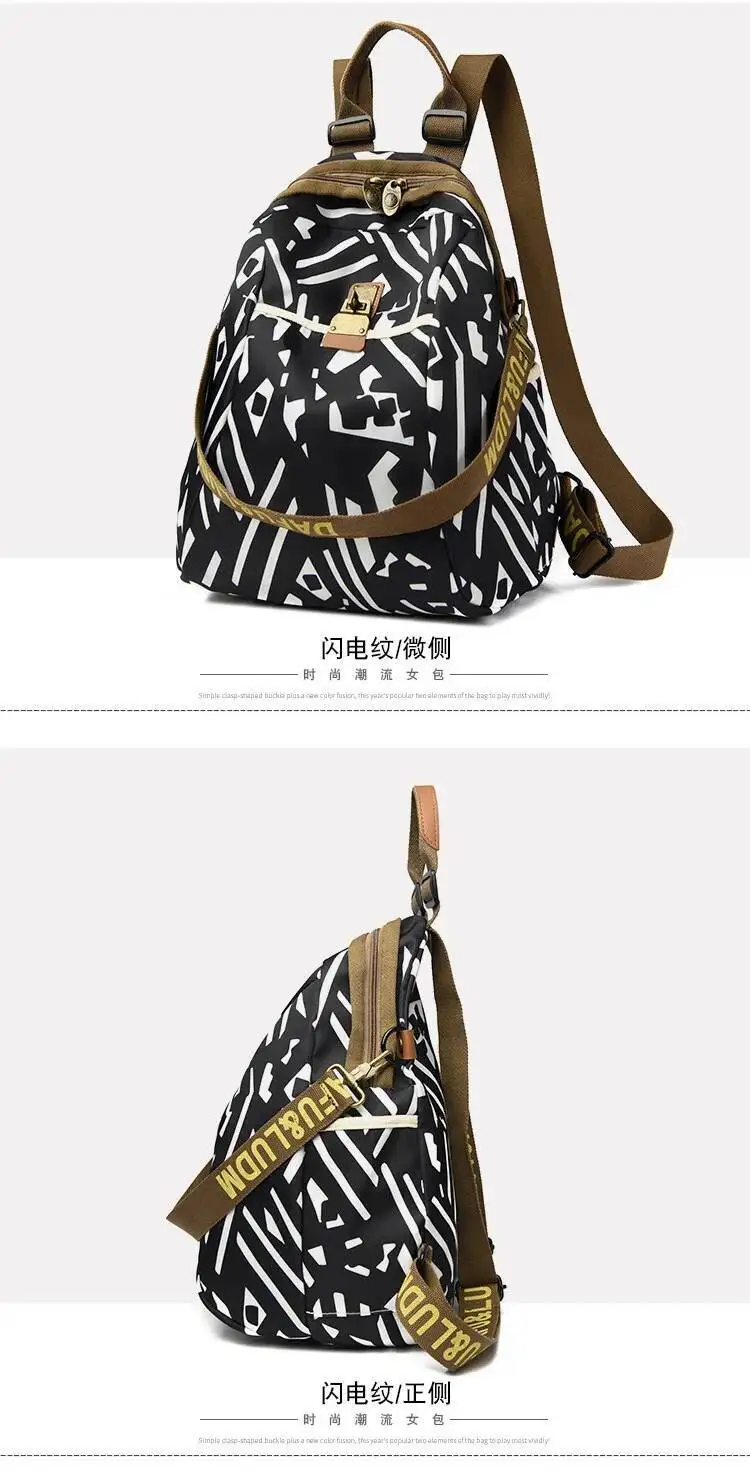 Einzelne Schulter Umhängetasche frauen Tasche Wasserdichte Oxford Rucksack Neueste Persönlichkeit Ethnischen Stil Doppel Schulter frauen Tasche – Detail 23