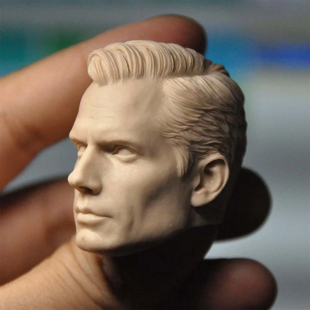 

1/6 Scale Head Sculpt Carving Henry Cavill Unpainted Model for 12" Action Figure Body Dolls Soldier Hobbies Toys