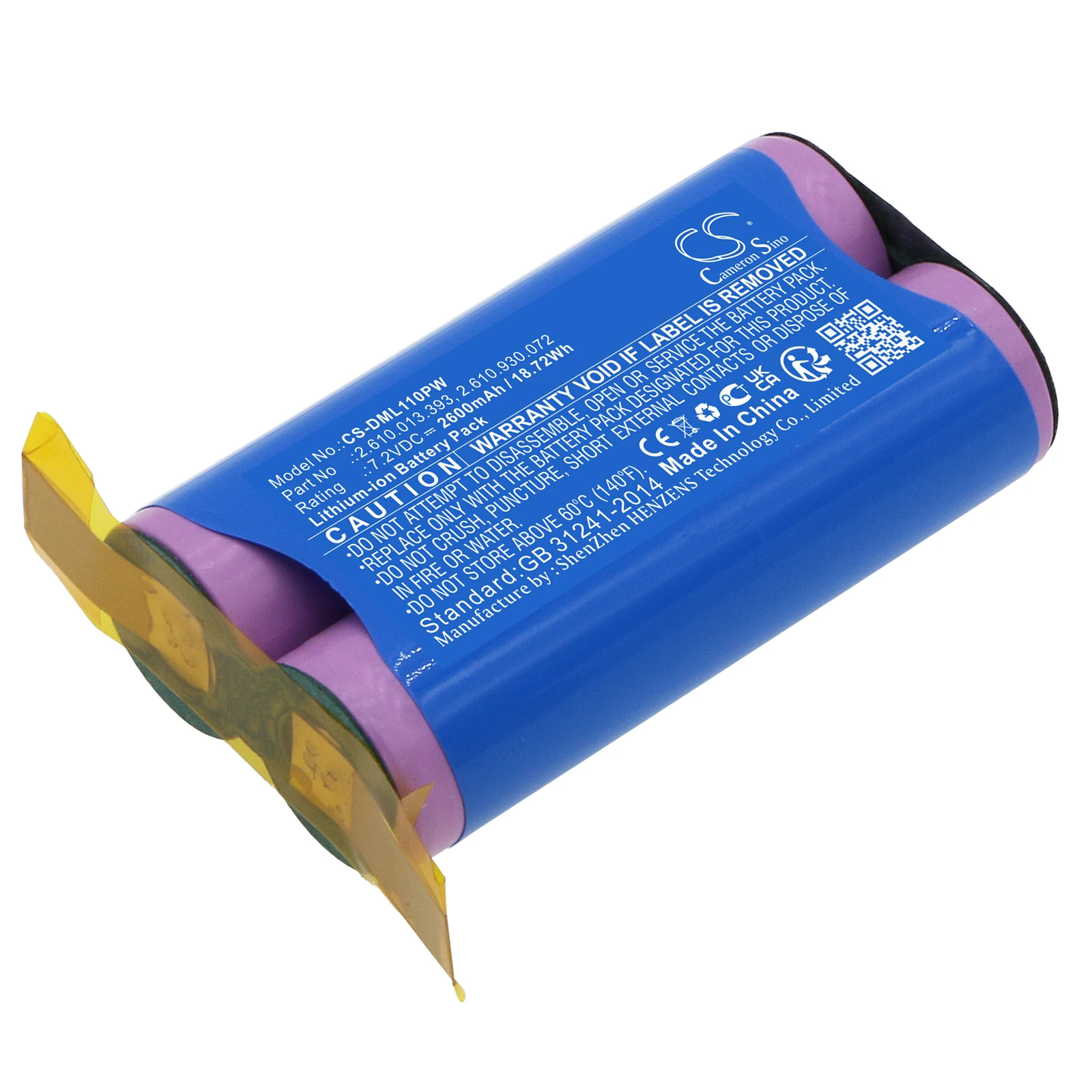 

Green Battery 2600mAh Battery For DREMEL 2.610.013.393 2.610.930.072 1100LI Driver 1120 1100-25 Stylus 1100