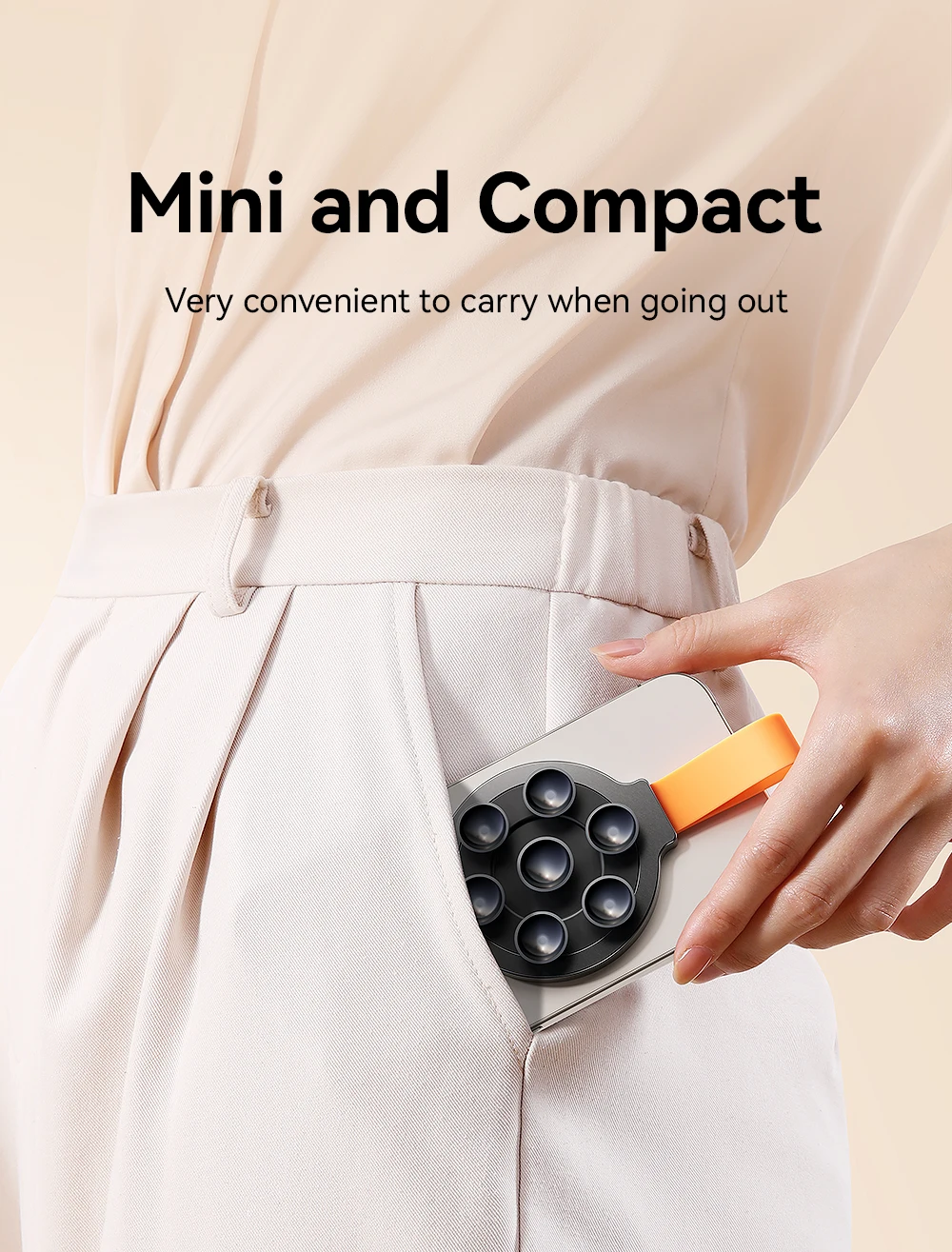 Joyroom Suction Cup Magnetic Phone Holder Universal Hands-Free Silicone Suction