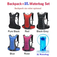 New Style Cycling Shoulders Bag Waterbag Set Travel Sports Water Bladder backpack 2L Inner Hydration Rucksack Water Bag Knapsack 1