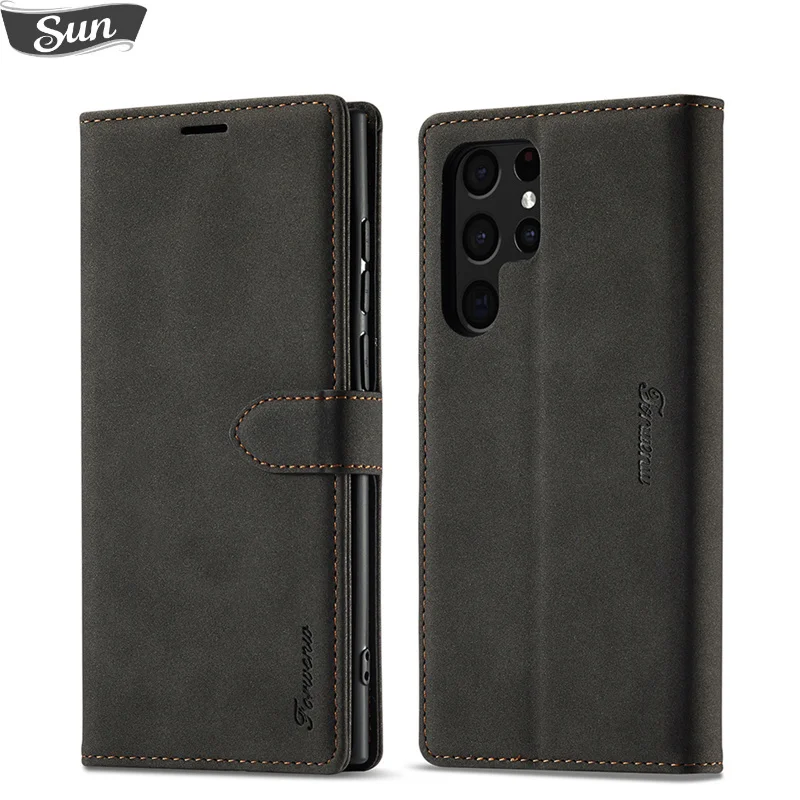 

Флип-чехол для Samsung S22 Ultra, Винтажный чехол для телефона Samsung Galaxy S22 Plus, кожаный чехол-кошелек для Samsung S 22, чехол для телефона