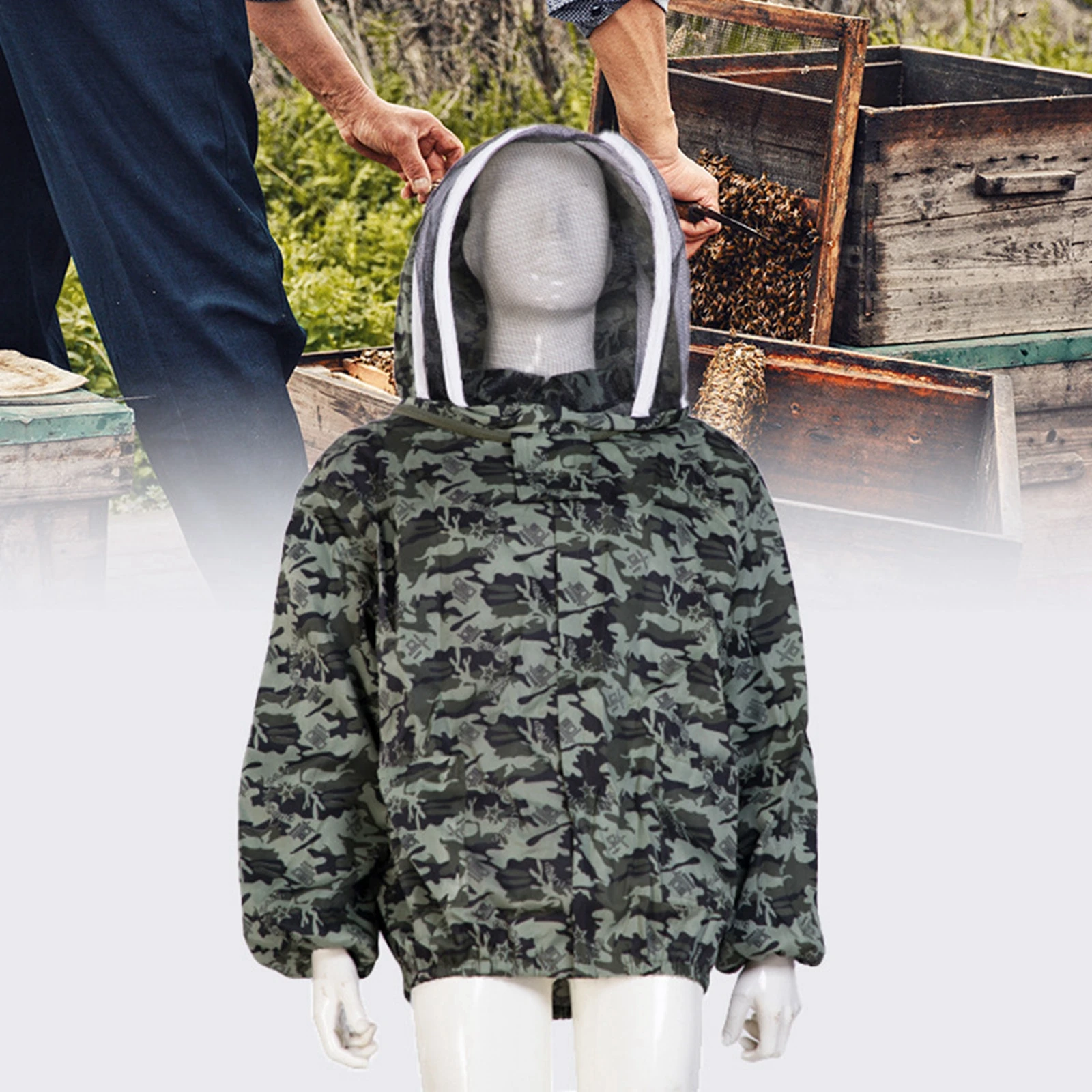 Beekeeping Jacket Professional Beekeeper Equipment Beekeeper Suit Field Work Jackets for Backyard Indoor Outdoor Farm