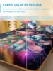 1 cartoon cute Stitch pattern digital printed frosted Fitted Sheet,bedroom printed bed cover,bedding(No pillowcase) 4