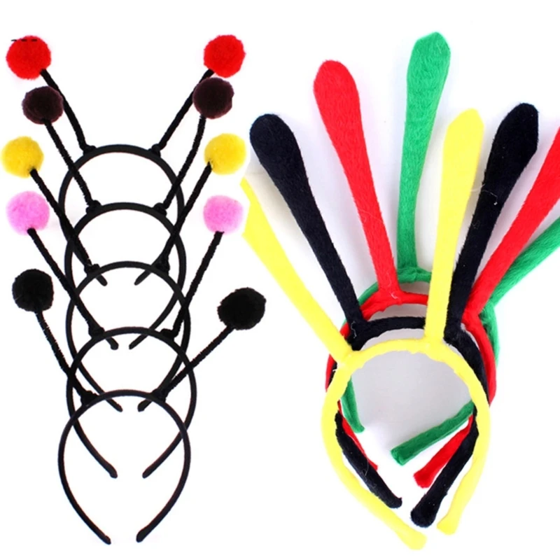 Fascia Per Capelli Con Antenna A Forma Di Ape Per Bambini E Adulti, Costume Halloween, Nuovo Con Etichette