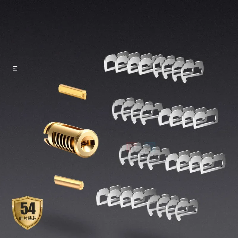 Gear door lock 10 tooth cylinder 11 tooth lock core 13 outdoor anti-theft core multi lock 8 keys