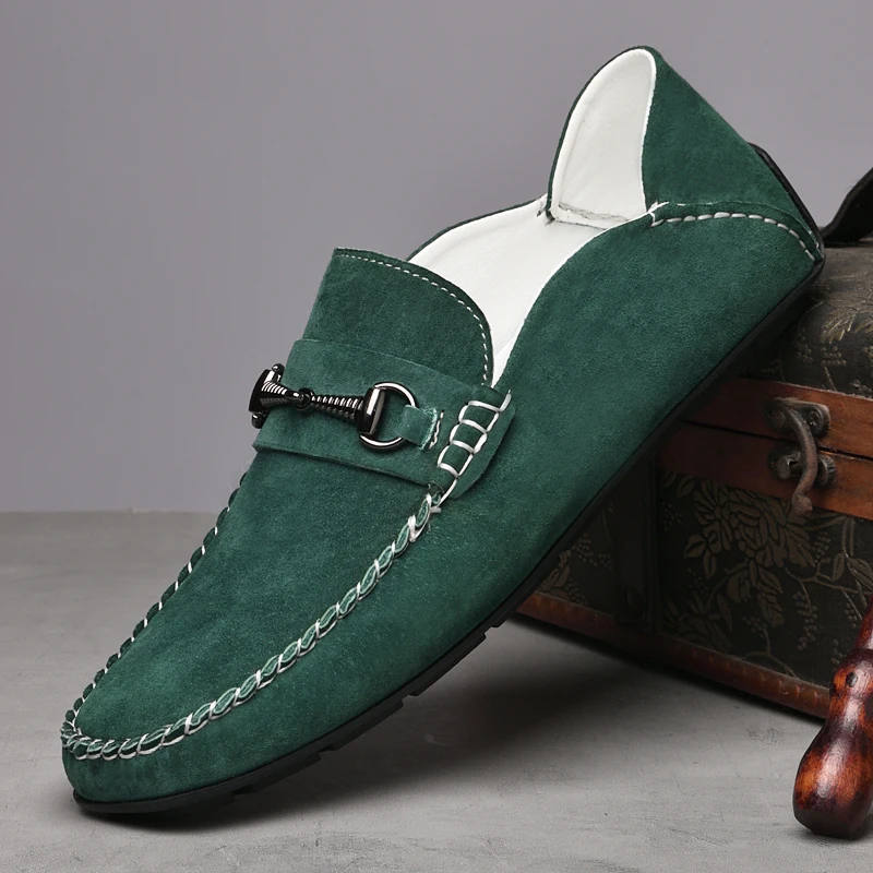 All-match Loafers for Men Fashion Soft Sole Social Flats Casual Driving Flats Slip-on Male Moccasins Mens Slip on Dress Footwear 3