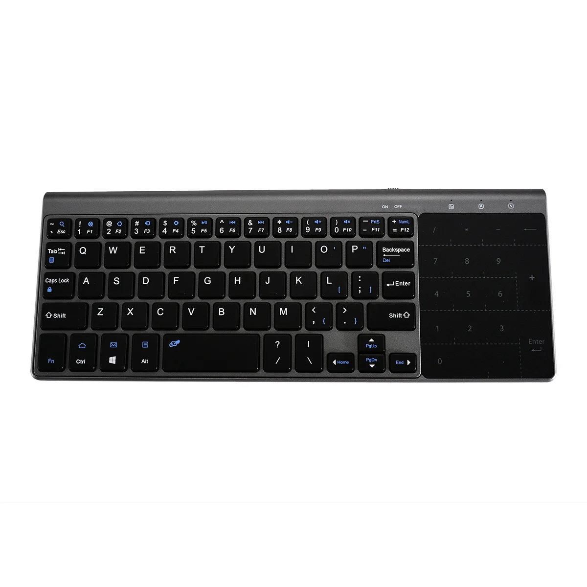 Seenda-タッチパッド付きワイヤレスキーボード,2.4g,2 in 1,数字