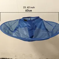 Outil de coupe de cheveux pliable, cape de coupe de cheveux en forme de parapluie, outil de coupe de cheveux domestique respirant en trois dimensions, cu de cheveux 6