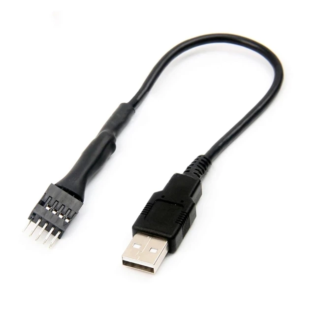 Câble adaptateur USB vers carte mère USB Type A, 9 broches mâle