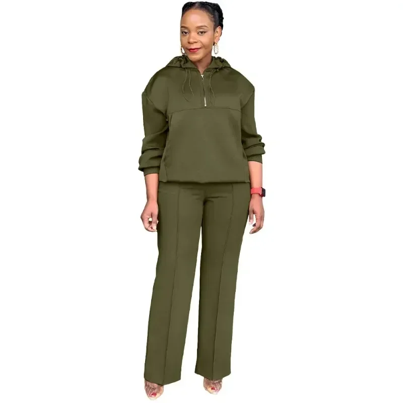 Long Sleeve Women Set Loose Long Sleeve Hoodies Pant Suits Spring 2 Two Piece Sets Sporty Tracksuits Street Outfits