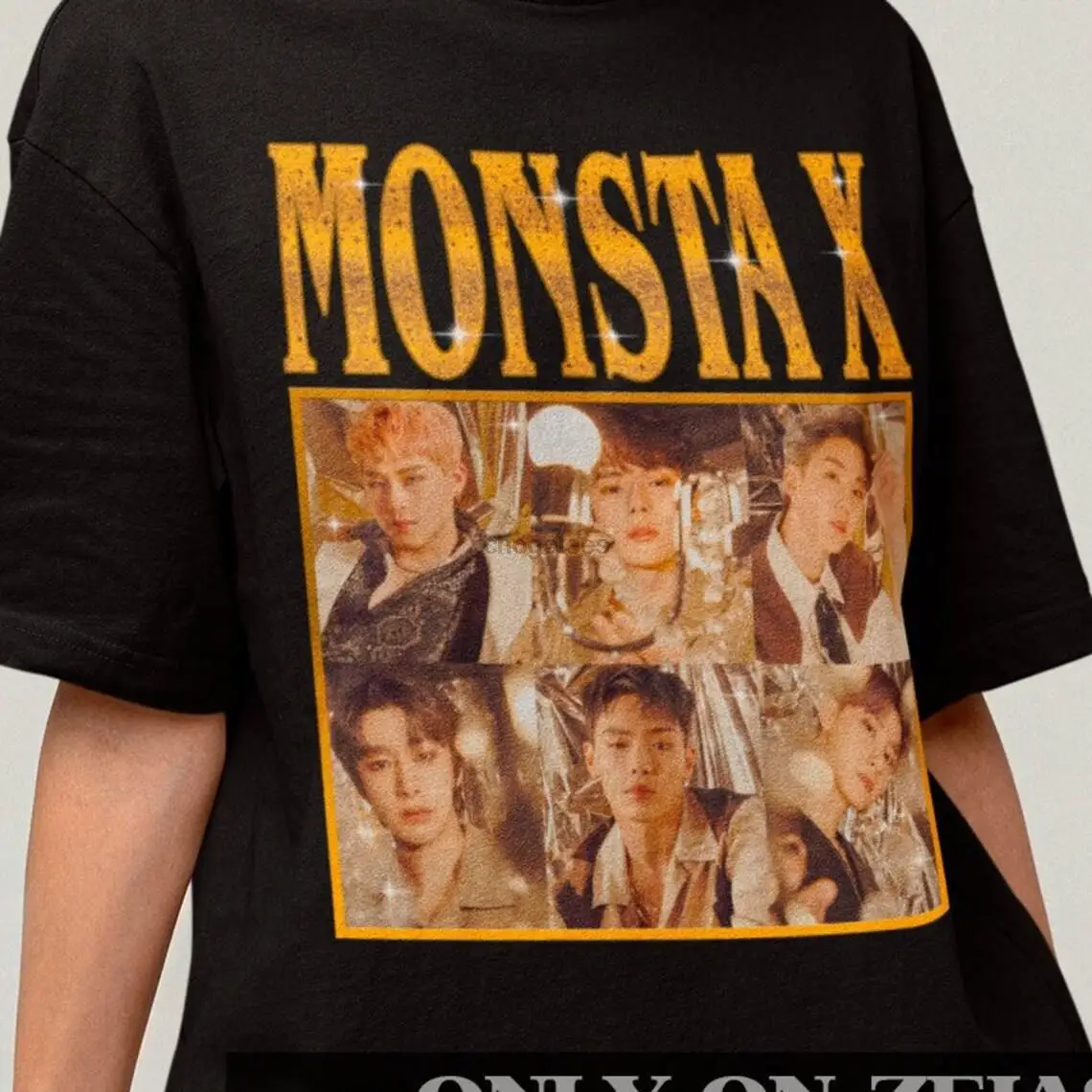 Monsta X World Tour Mesh Splicing Long Sleeved Gift For Fans