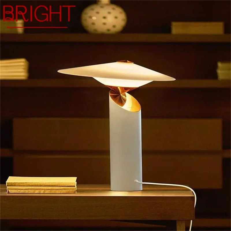 

BRIGHT Italian Style Table Lamp Vintage Simple Design LED Bedside Desk Light Decor for Home Living Room Hotel