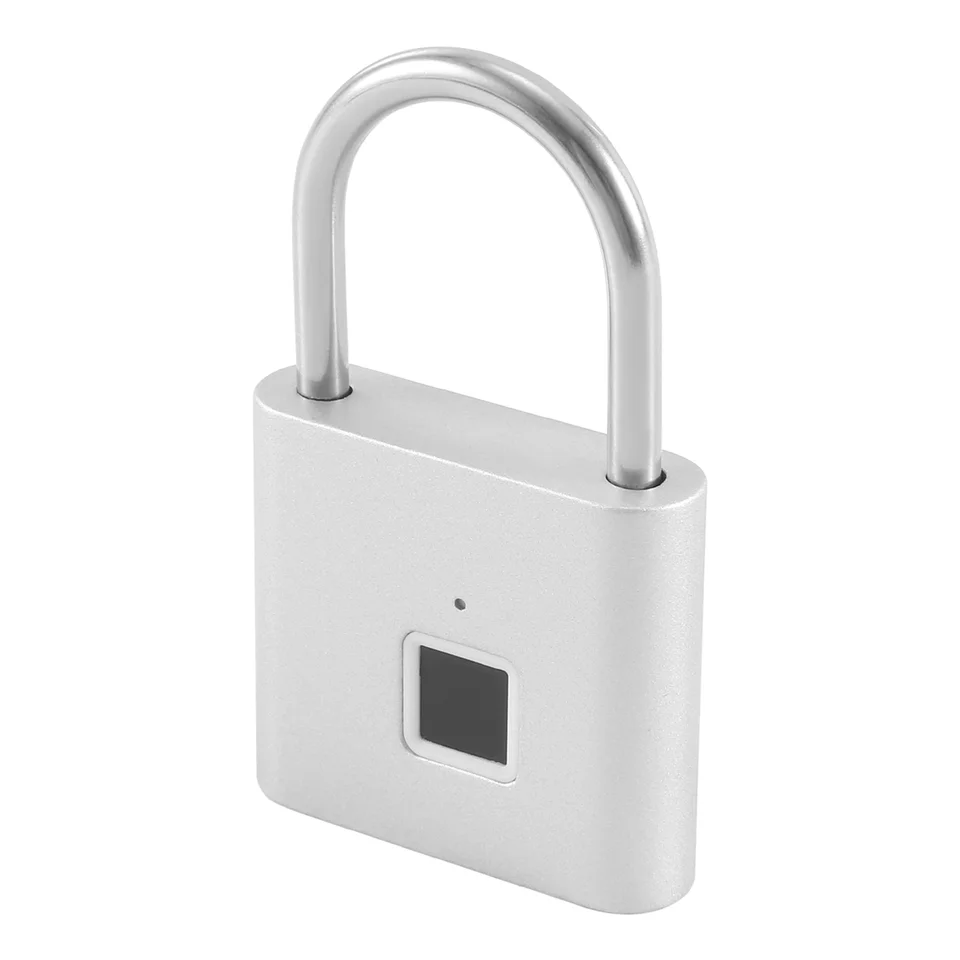 N82R Fingerprint Padlock,Portable Anti-Theft USB Charging Fingerprint Lock for Lockers, Suitcases, Backpacks Etc Can Support
