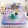 Frozen Princess Elsa Fitted Sheet 100% Polyester Bedding Set With Pillowcase Suitable For Children And Adults Anime Kawaii 1
