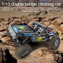 Wltoys – voiture tout terrain à double moteur 104310 1/10 2.4G 4WD RC, Buggy d'escalade, voiture télécommandée, cadeau pour enfants, RTR, haute qualité 