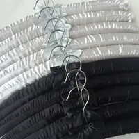Men Hangers Sponge Padded Hangers Foam Hanger Non Slip Satin Canvas Covers for Adults Clothes Men Suits Bridegroom Suits 42-45cm 2