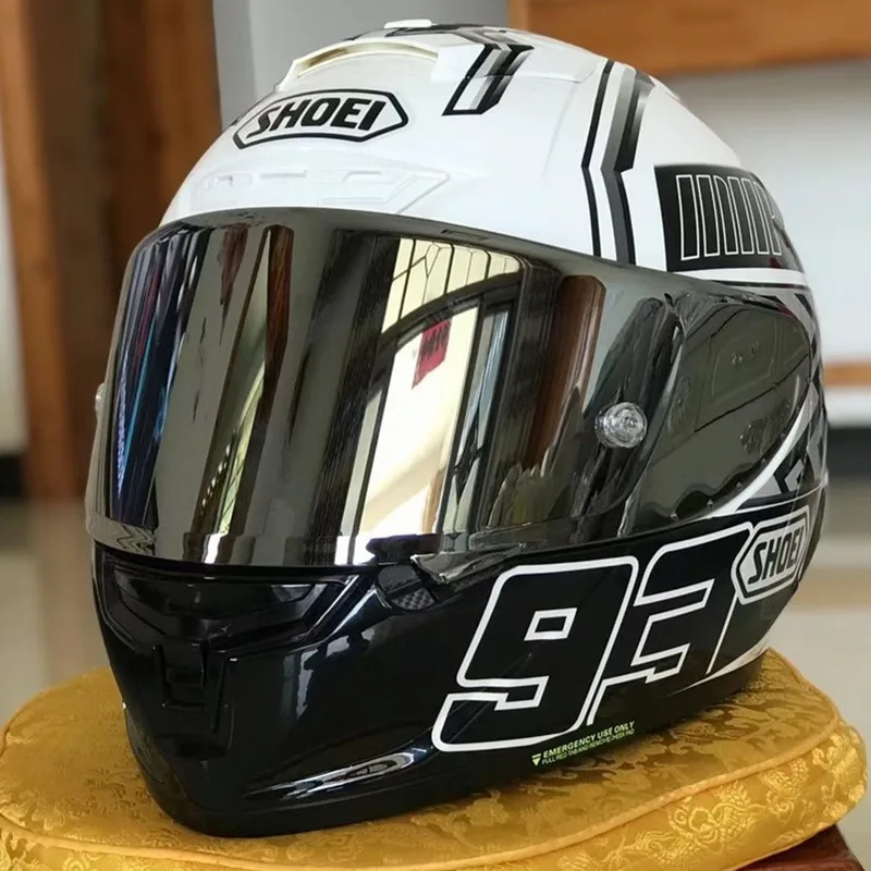 

SHOEI X14 Helmet black and white ant Anniversary Edition White 93 Helmet Full Face Racing Motorcycle Helmet Casco De Motocicleta