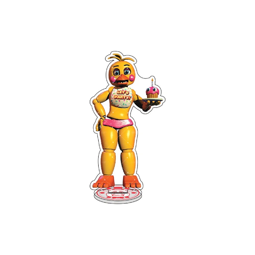 FNaF Acrylic Stand Figure - The Main Cast: Freddy Fazbear & Foxy the Pirate Fox - Unique Christmas Gift & Desk Ornament