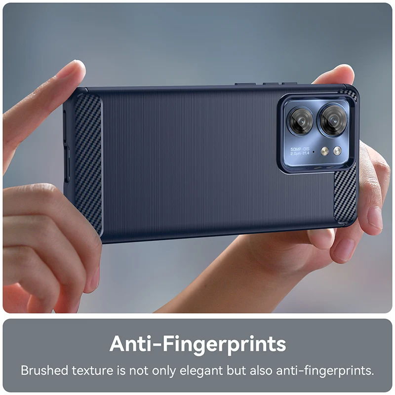 Luxury Carbon Fiber Shockproof TPU Bumper Phone Case Cover