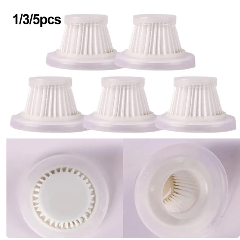 Car Vacuum Cleaner Filter 1/3/5 Pcs for HEPA Cordless Vacuum Cleaner