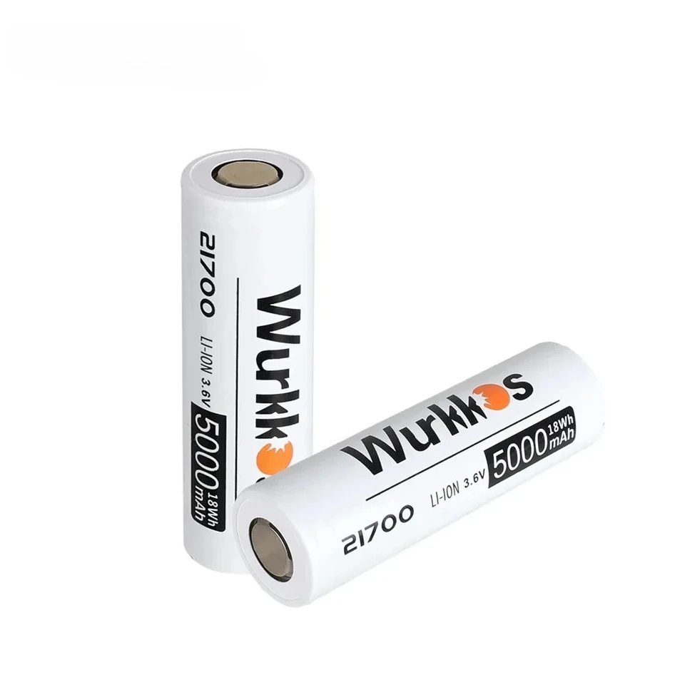 Pilas Recargables Alta Capacidad Baterías Recargables 21700 Litio 3.7V 5000mAh - Pack De 2, Cabeza Plana, Para Linternas, Coches Eléctricos Y Más Baterías 21700