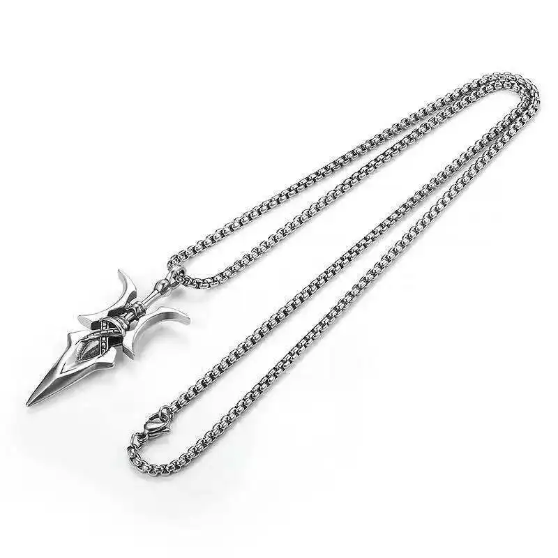 Misa Amane Halberd Pendant Necklace - Anime Cosplay Jewelry Gift