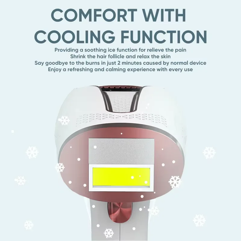 女性用の痛みのない永久レーザー脱毛器,ビキニ,999,999回のフラッシュ