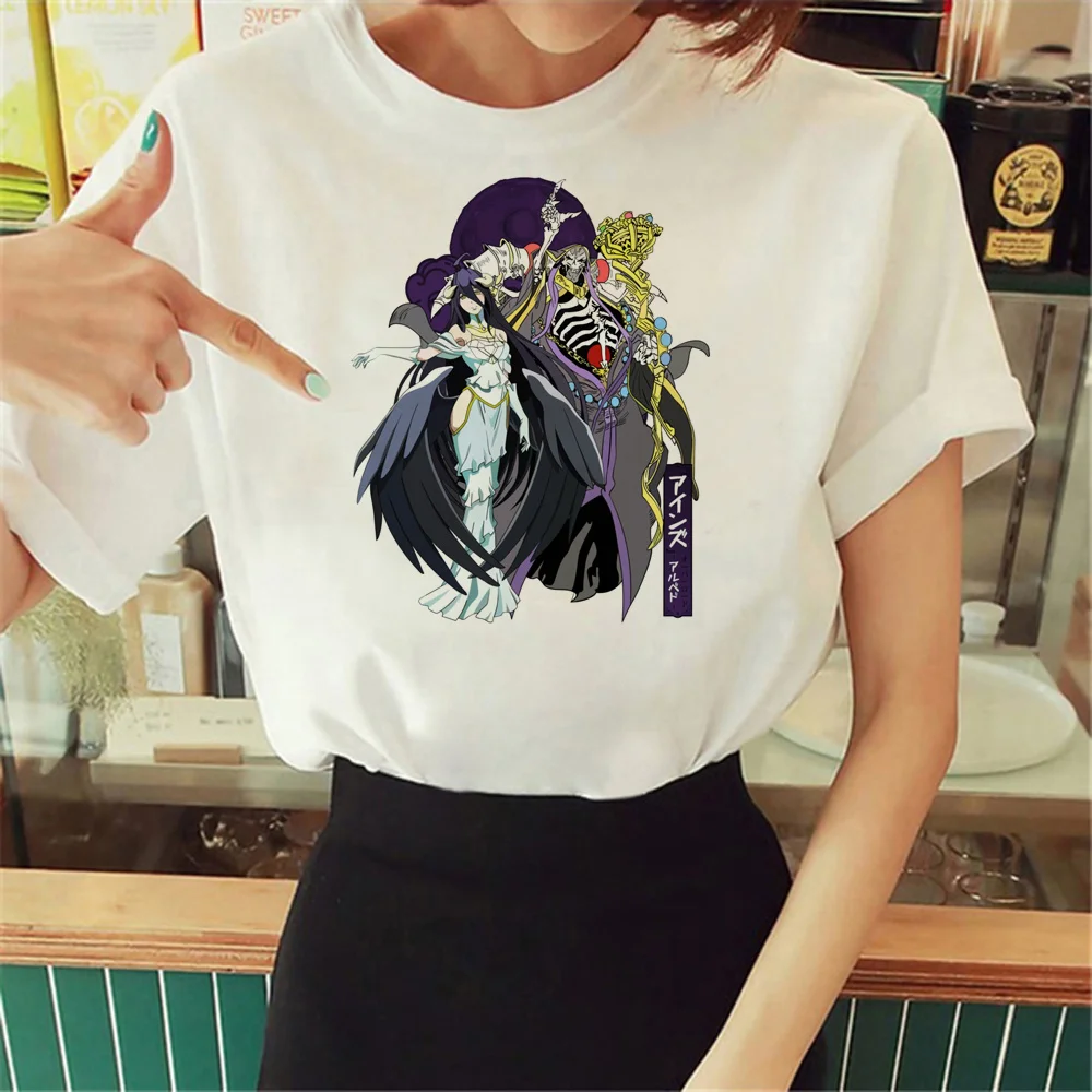 

Overlord tshirt women Y2K graphic funny tshirt female graphic harajuku manga clothes