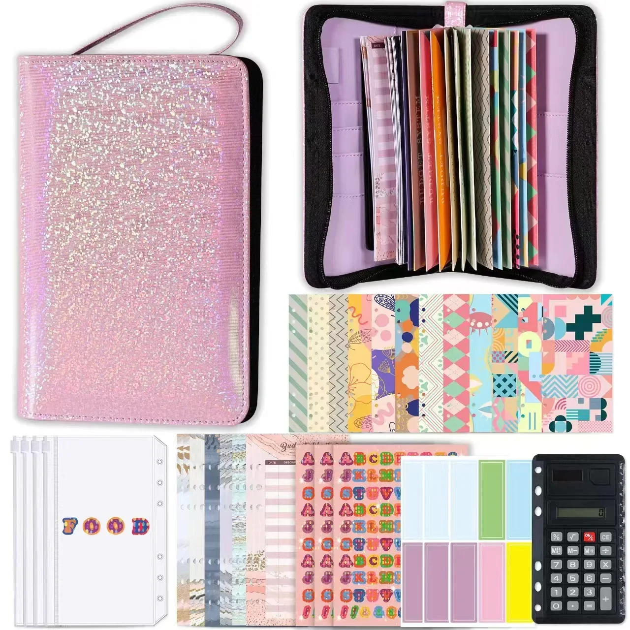 

Binder Notepad Office And Book With Note Calculator Planner Journal Zipper Notebook Agenda Diary Padfolio Ring Sketchbook