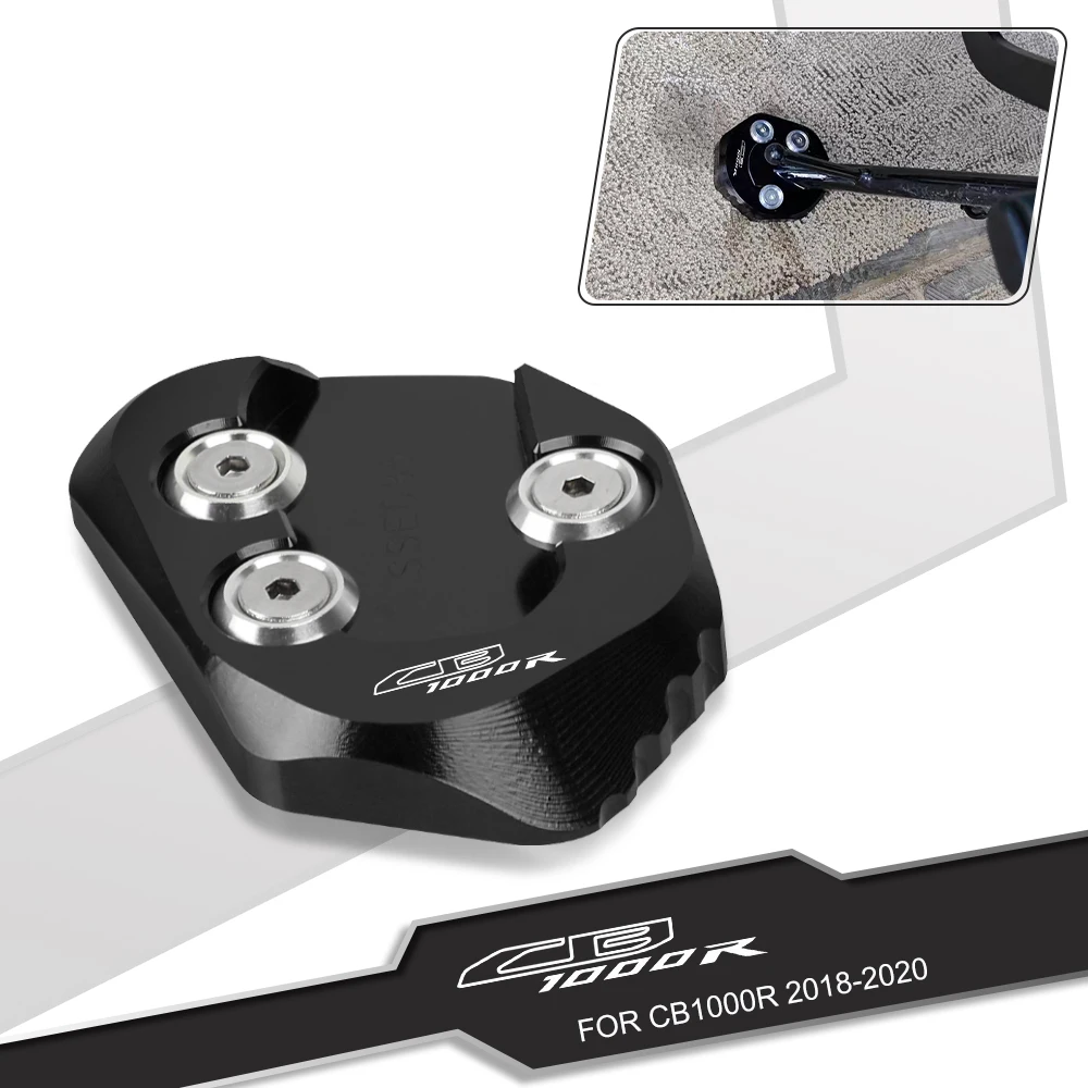 

Motorcycle For Honda CB1000R 2018-2020 CB 1000 R Side Stand Pad Plate Kickstand Enlarger Support Extension for side stand foot