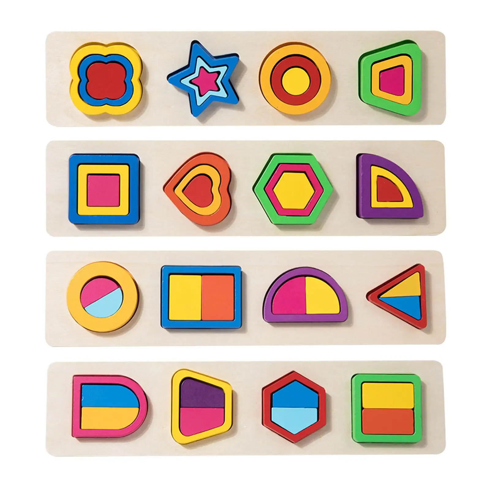 

Montessori Toy Shape Peg Puzzles Early Learning Preschool Activity Toy for Children 4 5 6 Year Old Boys Girls Kids New Year Gift