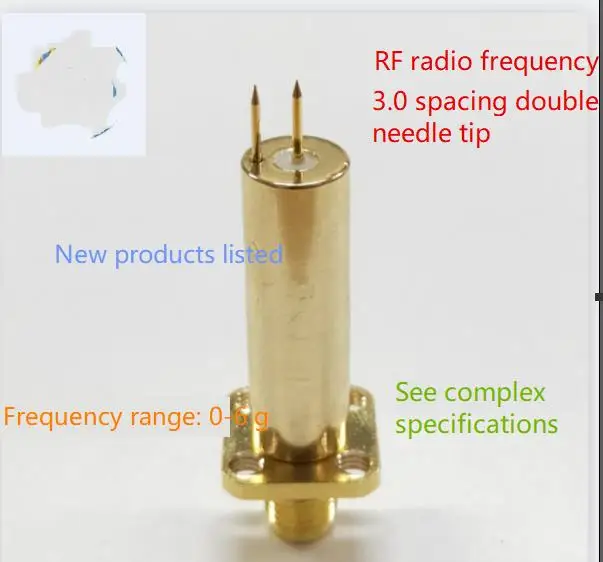 

RF Double-pointed Needle Test Head 3.0 Spacing Radio Frequency Test SMA Female5G High Frequency Signal Board