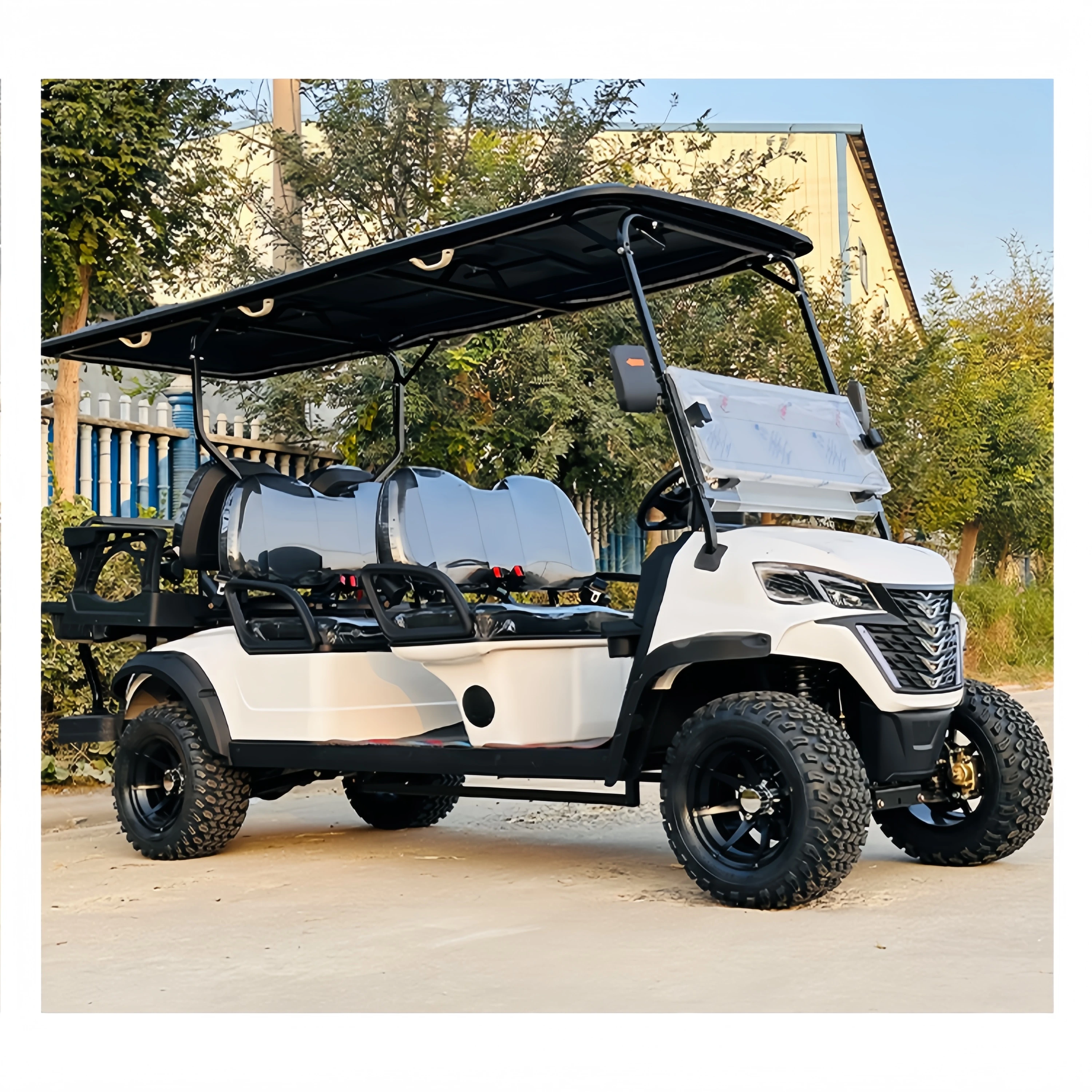 Cheap Chinese golf carts for sale electric cart cars lithium 72V battery 6 seater price club car 48 volt batteries