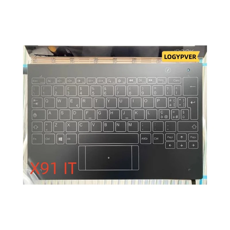 Montagem de Teclado para Lenovo Yoga Book Eua Reino Unido br sp gr fr it X90 Yb1-x90l Yb1-x90f Yb1-x90 X91 X91l X91f - Imagem 4