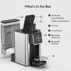 SIFENE 3-in-1 Single Serve Coffee Maker for K-pods, Ground Coffee, and Loose Leaf Tea, Custom Temperature and Strength Control 4