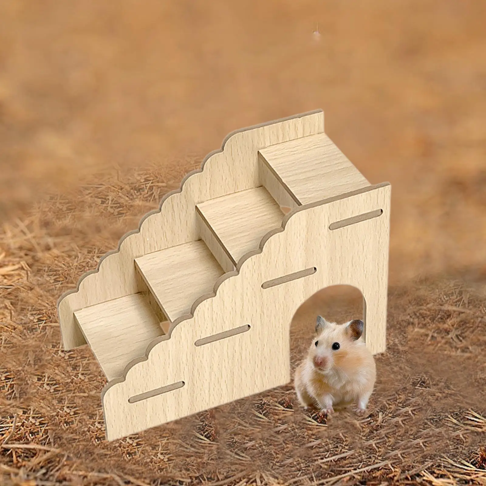 Hamster Stairs Cage Decor Hamster Habitat Accessory Gerbil Rat Chipmunk