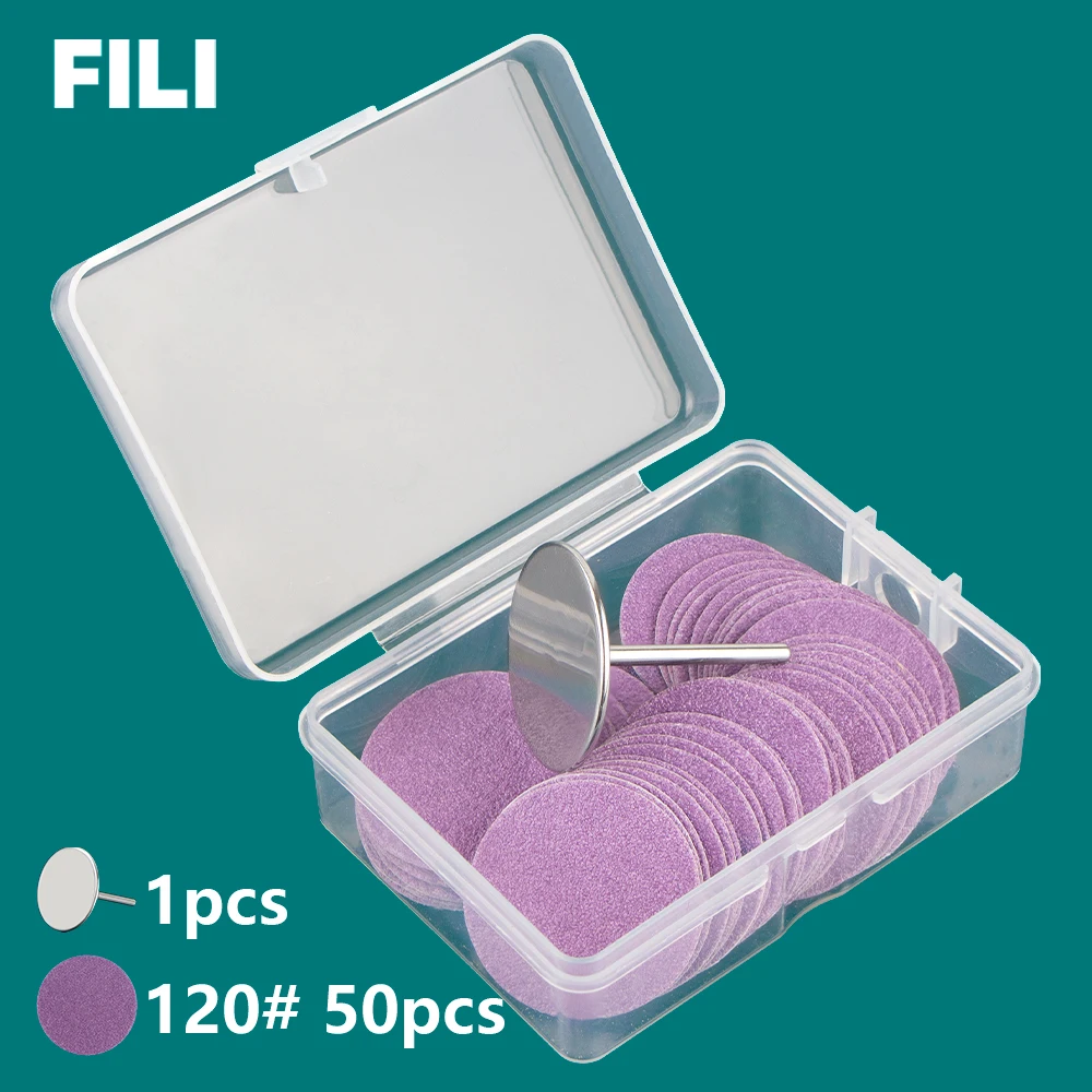 Foot Sanding Paper 25 MM 50 Pcs Replaceable Sanding Paper Pedicure Disc Kit Cuticle Callus Removal Foot Rasp Files Pedicure Tool