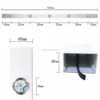 100ft/31M RGBW Smart Outdoor Eave Lights Permanent Track Lights 30mm Diameter For Festive Party Christmas Waterproof IP68 4