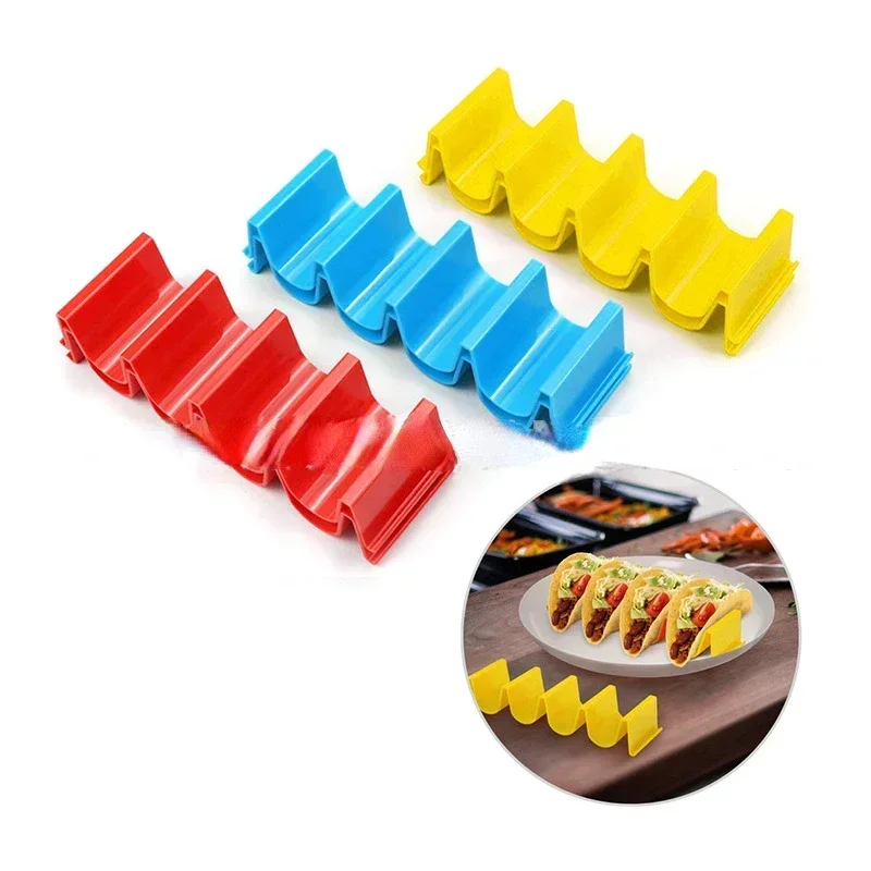 Creative Shape Taco Racks Holder Tortilla Rack Tray Pancake Holder Roll Wave Pancake Cake Rack Cake Cafes Shelf Mexican For Taco