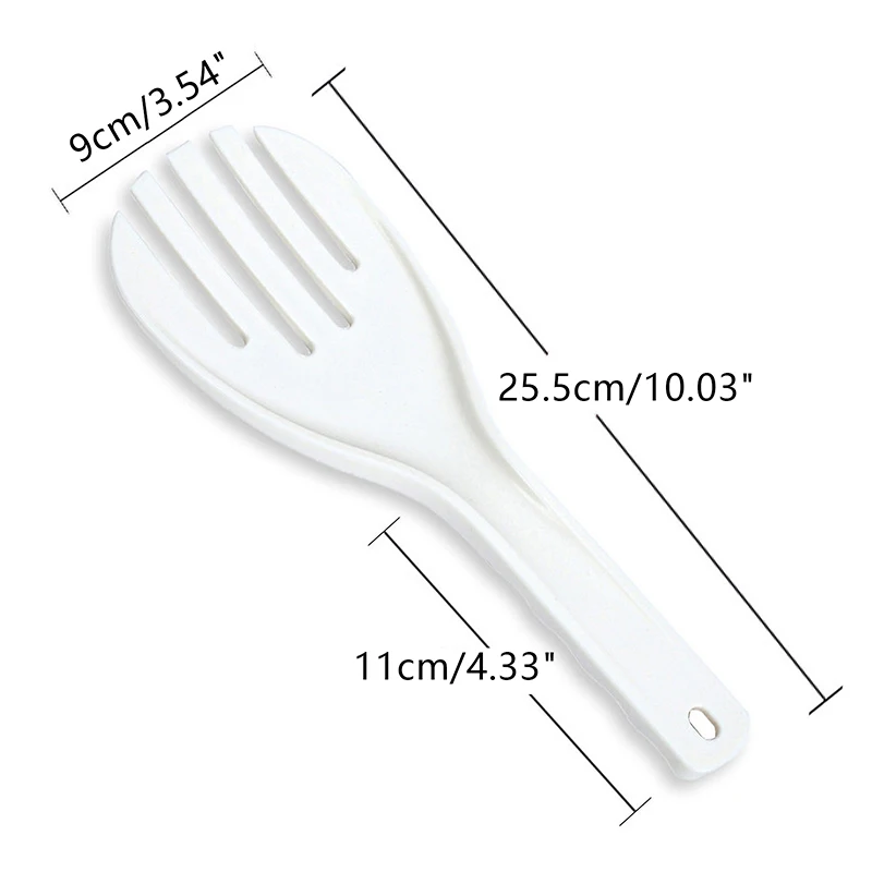 Plastic Large Rice Spoon Meal Spoon Non Stick Hand Roll Spoons Rice Shovel Kitchen Supplies Thickened Fork Kitchen Tool plastic rice spoon