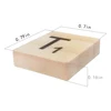 100pcs Wooden Scrabble Tiles Scrabble Letters for Crafts - Making Alphabet Coasters and Crossword Game 2