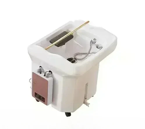 Kopf Therapie Wasser Zirkulation Begasung Spa-Maschine Schnheits Salon Friseurload Beweglich Mit Wassertank Shampoo-Becken