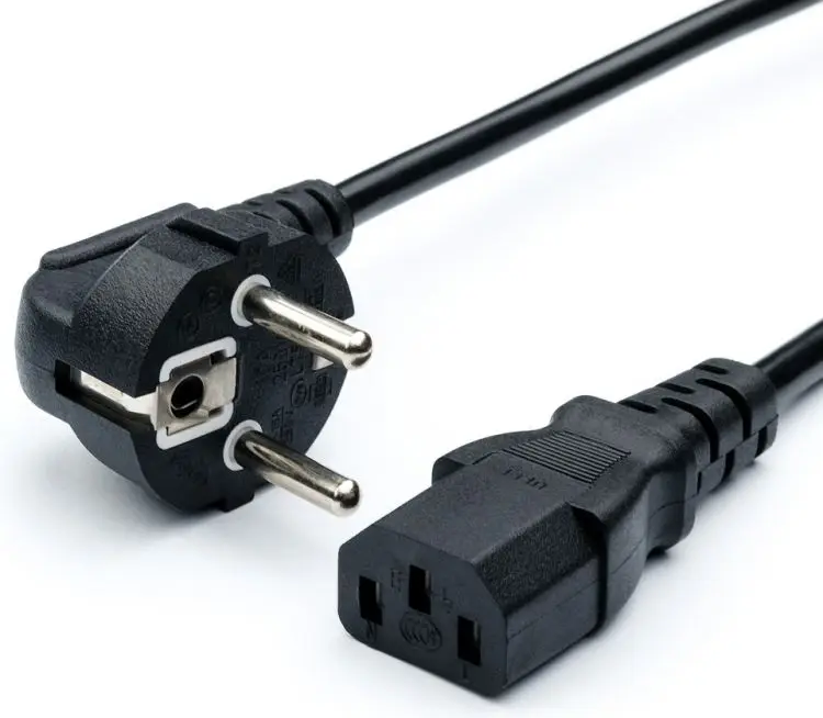 Кабель питания Atcom AT6988 CEE 7/7 евровилка - IEC C13 длина 1.2 м | Компьютеры и офис