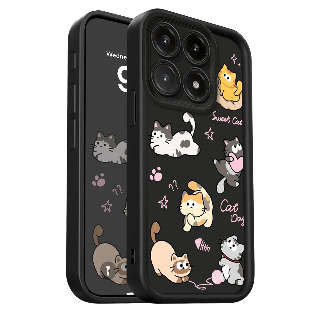 Charming Cat Design Soft Phone Case - Staircase Edition