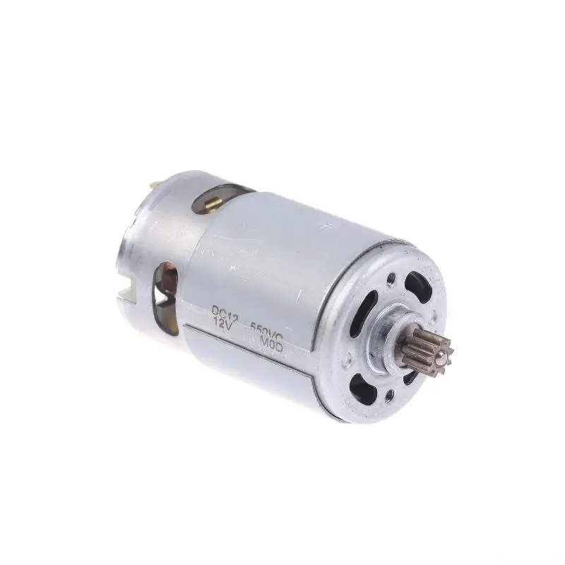 Mini 550 DC ELectric Motor 12V 9 Teeth Universal Angle Grinder Motor Power Tool Repair Part For Chainsaw Lawn Mower Grass Cutter