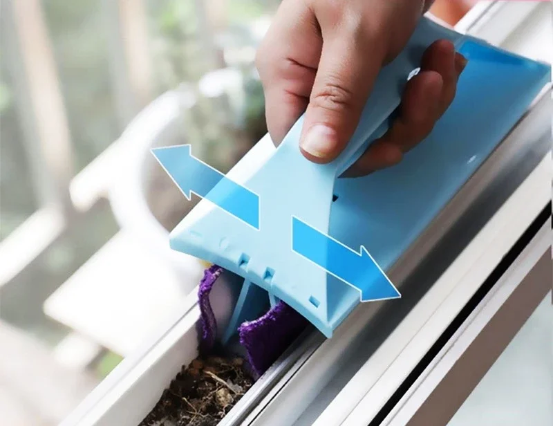 Creative Window Groove Cleaning Cloth Window Cleaning Brush Windows Slot Cleaner Brush Clean Slot Clean Tool