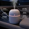 220ml Portable USB Ultrasonic Air Mini Humidifier Essential Oil Diffuser Car Purifier Aroma Anion Mist Maker 2